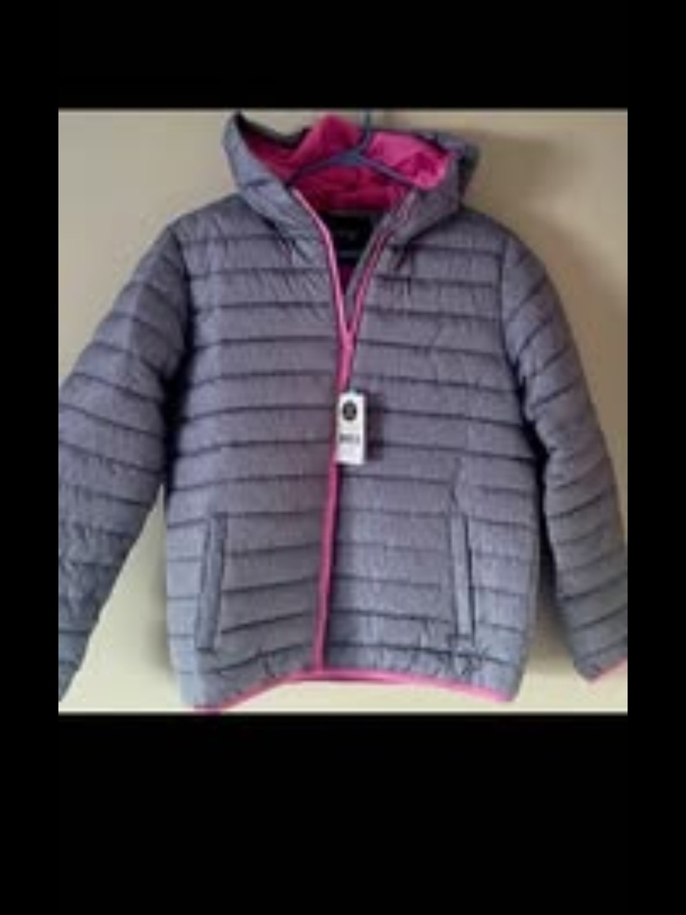 Jacket.Size 14-16 years. (in Gray with Pink Trim).